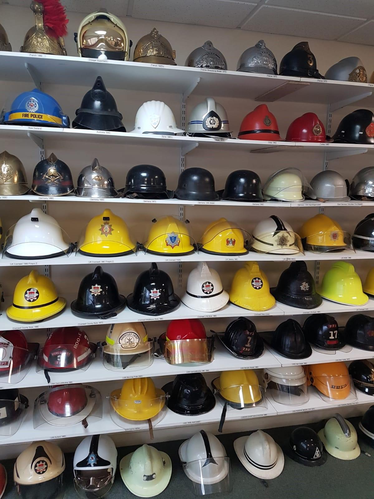 A small collection of the helmets (Caters News)
