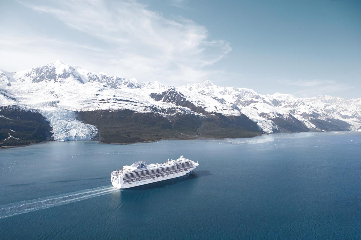 Star Princess cruises the waters of Alaska. (Courtesy of Princess)