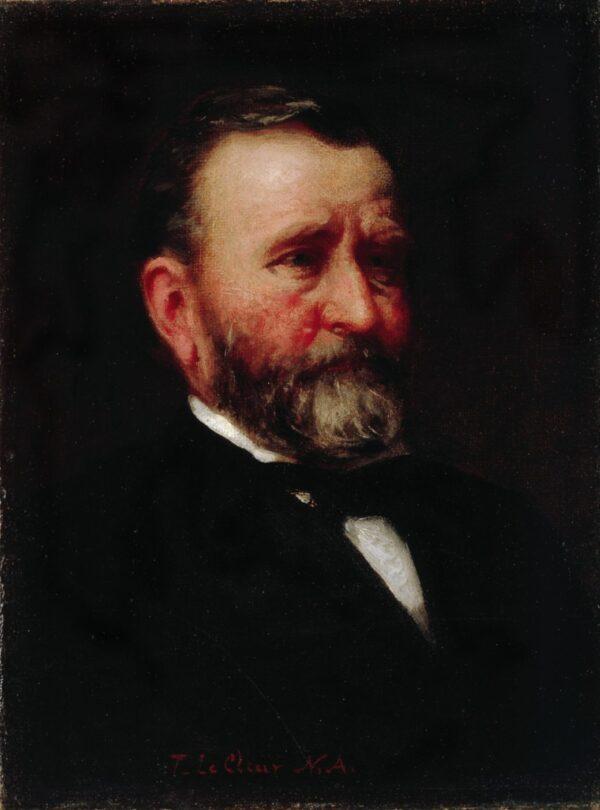 President Grant loved reading novels while he was at West Point. Portrait of President Ulysses S. Grant, 1880, by Thomas Le Clear. White House Collection. (Public Domain)