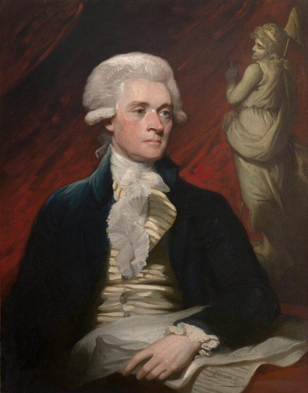 Portrait of Thomas Jefferson, 1786, by Mather Brown. National Portrait Gallery. (Public Domain)