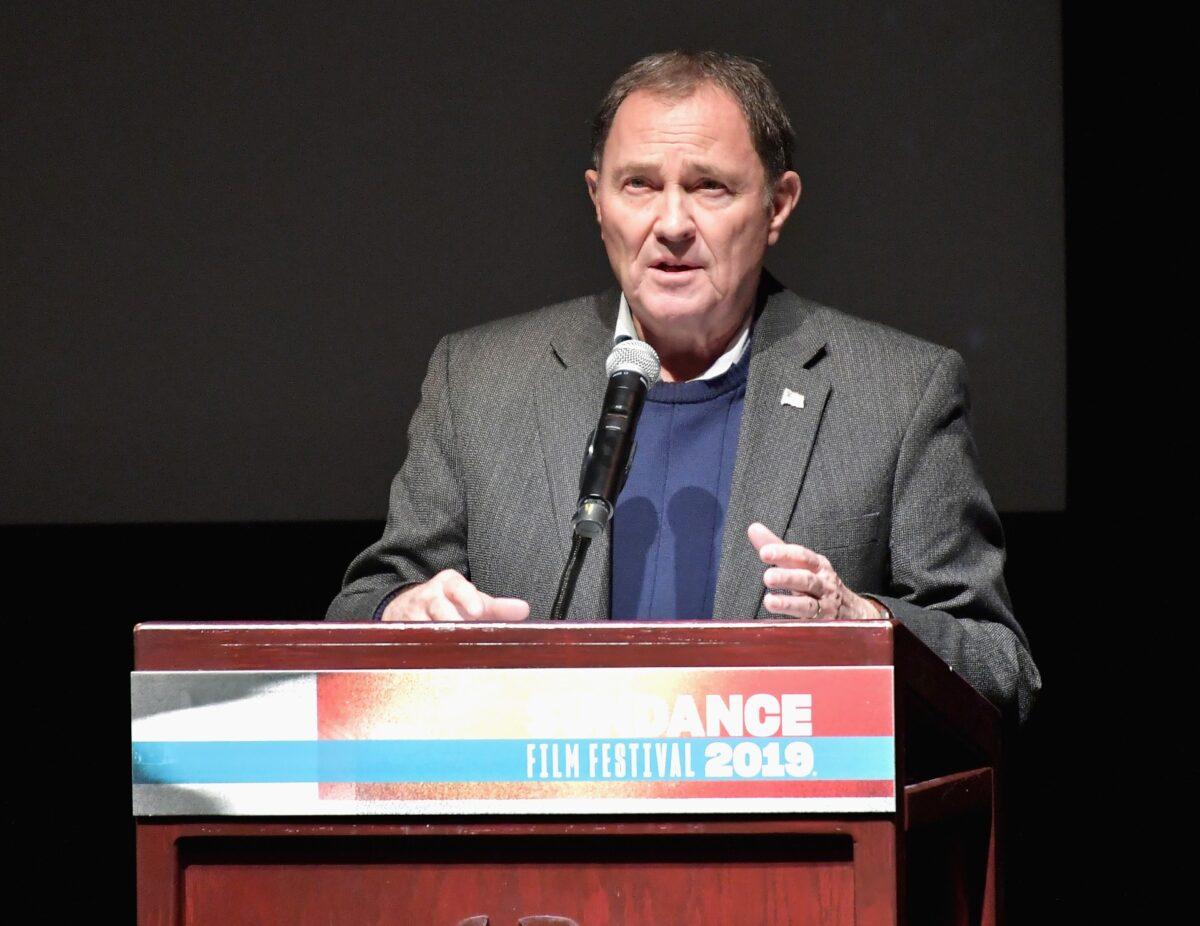 Governor of Utah Gary Herbert speaks during Salt Lake Opening Night Screening Of "The Boy Who Harnessed The Wind" Presented By Zions Bank during 2019 Sundance Film Festival at Rose Wagner Theatre in Park City, Utah, on Jan. 25, 2019. (Neilson Barnard/Getty Images)