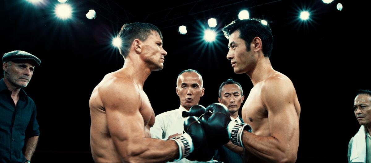 Tyler Wood (L) and Yusuke Ogasawara play American and Japanese boxers in "In Full Bloom." (Blue Swan Entertainment)