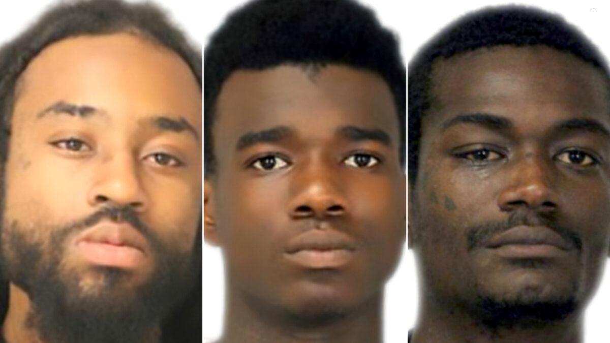 Christian Wingfield, 22 (L), Carlo General, 19, (C) and Marcel Gordon, 25 (R). (Courtesy of DC Metropolitan Police)