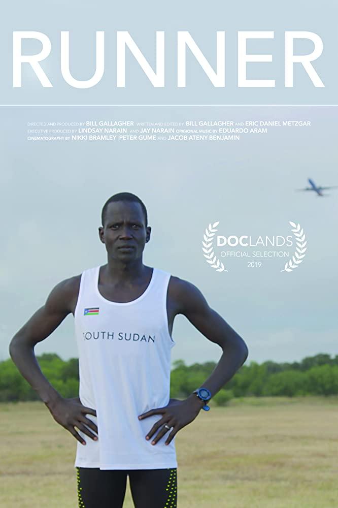 Guor Mading Maker, the one and only South Sudanese Olympic track and field athlete, in "Runner." (Lucky Hat Entertainment)
