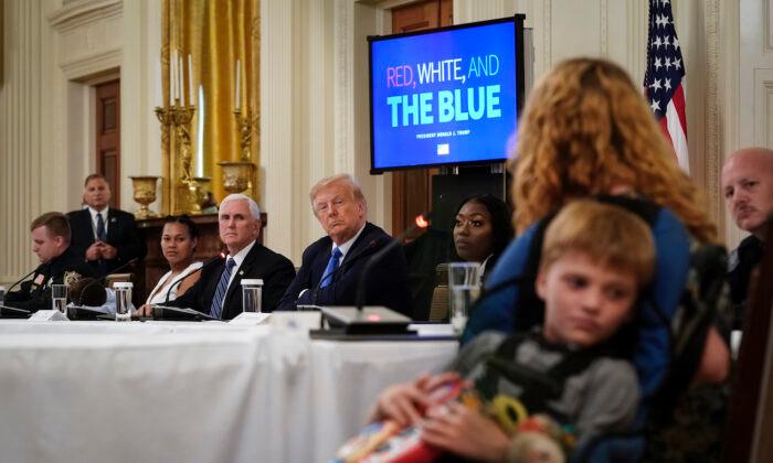 Trump Denounces ‘Anti-Cop Crusade,’ Hears From Families Helped by Law Enforcement