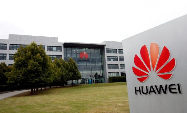 Huawei headquarters building is pictured in Reading, Britain, on July 14, 2020. (Matthew Childs/File Photo/Reuters)