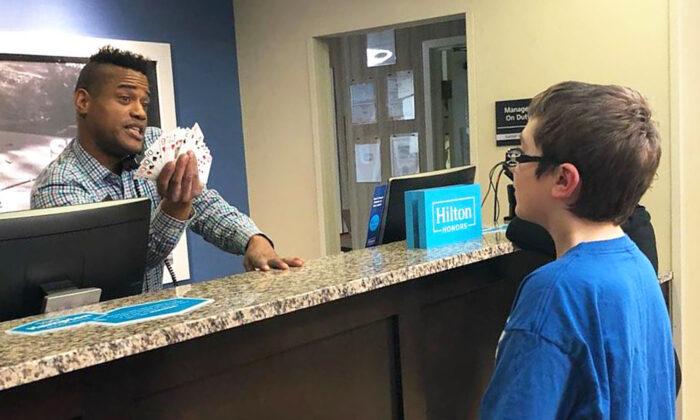 Hotel Worker and Boy With Autism Bond Over Card Tricks, Mom Pens ‘Thank You’ Note​​