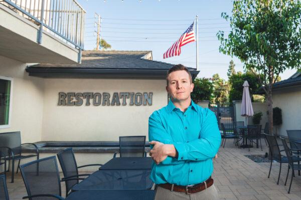 Samuel Johnson stands outside the Orange County Rescue Mission in Tustin, Calif., on Nov. 4, 2019. (Courtesy of Orange County Rescue Mission)