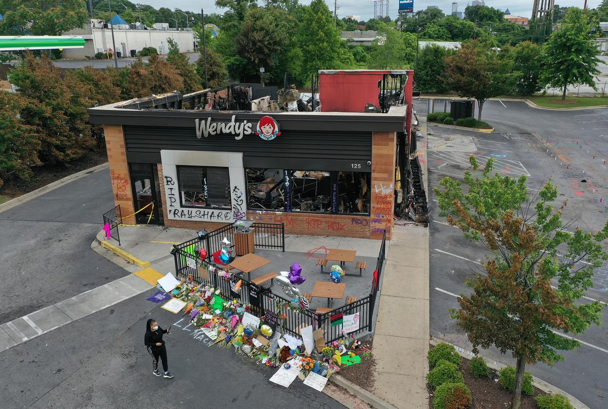Atlanta Wendy's Where Rayshard Brooks Was Fatally Shot Gets Demolished
