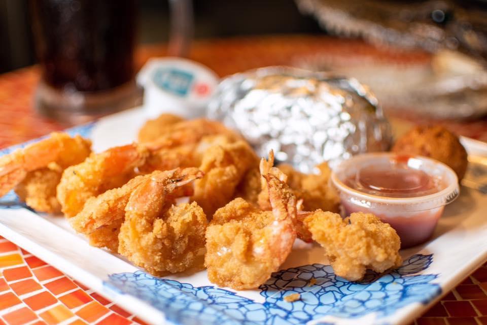 Fried shrimp at Island Cafe. (Courtesy of Island Cafe)