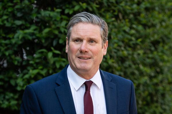 Labour Party leader Sir Keir Starmer leaves his home in London, on April 22, 2020. (Leon Neal/Getty Images)