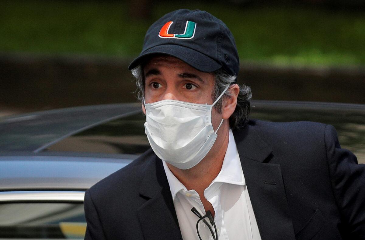Michael Cohen arrives back at home after being released from prison during the outbreak of the COVID-19, in New York City, on May 21, 2020. (Brendan McDermid/Reuters)