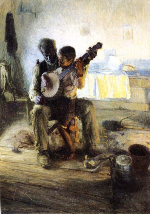 “The Banjo Lesson,” 1893, by Henry Ossawa Tanner. Oil on canvas, 49 inches by 35.5 inches. Hampton University Museum, Virginia. (Public Domain)