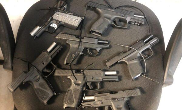  Guns that were recovered at the shipping hub (Lexington County SC Sheriff's Office)
