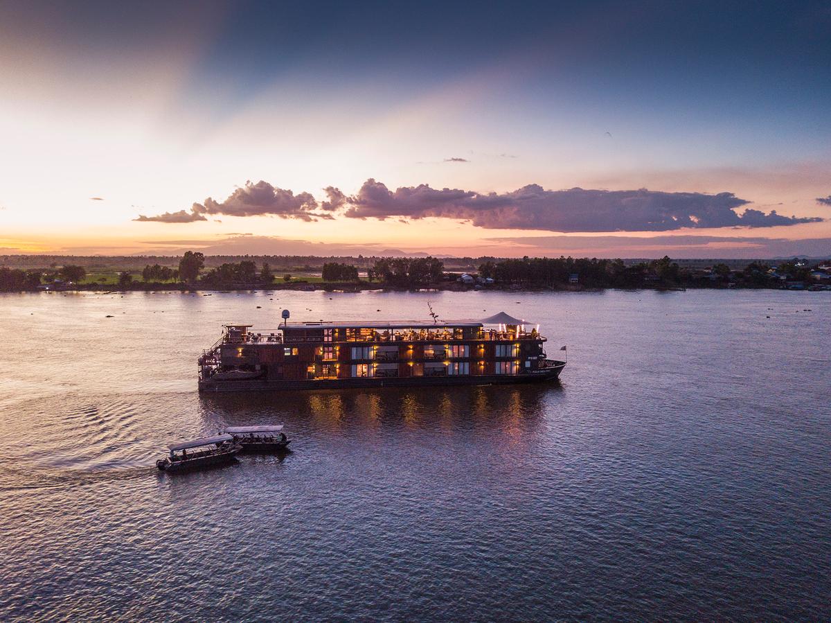 The Aqua Mekong is available to charter out; it accommodates 32 people. (Courtesy of Aqua)