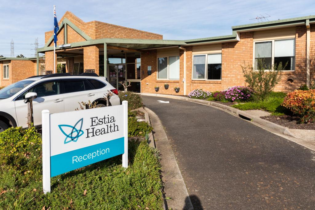 A general view of the Estia Health aged care facility in Ardeer on July 24, 2020 in Melbourne, Australia. (Asanka Ratnayake/Getty Images)