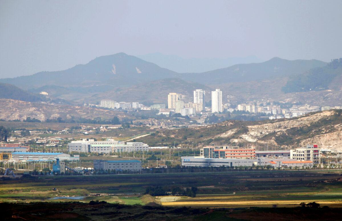 Kaesong city is seen across the demilitarized zone (DMZ) separating North Korea from South Korea in this picture taken from Dora observatory in Paju, 55 km (34 miles) north of Seoul, on Sept. 25, 2013. (Lee Jae-Won/Reuters)