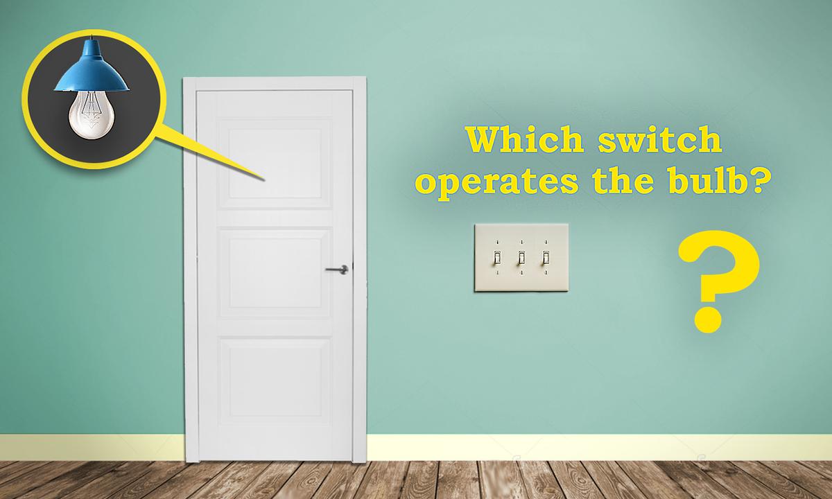Test Your Logic: Can You Figure Out Which Switch Operates the Light Bulb in This Riddle?