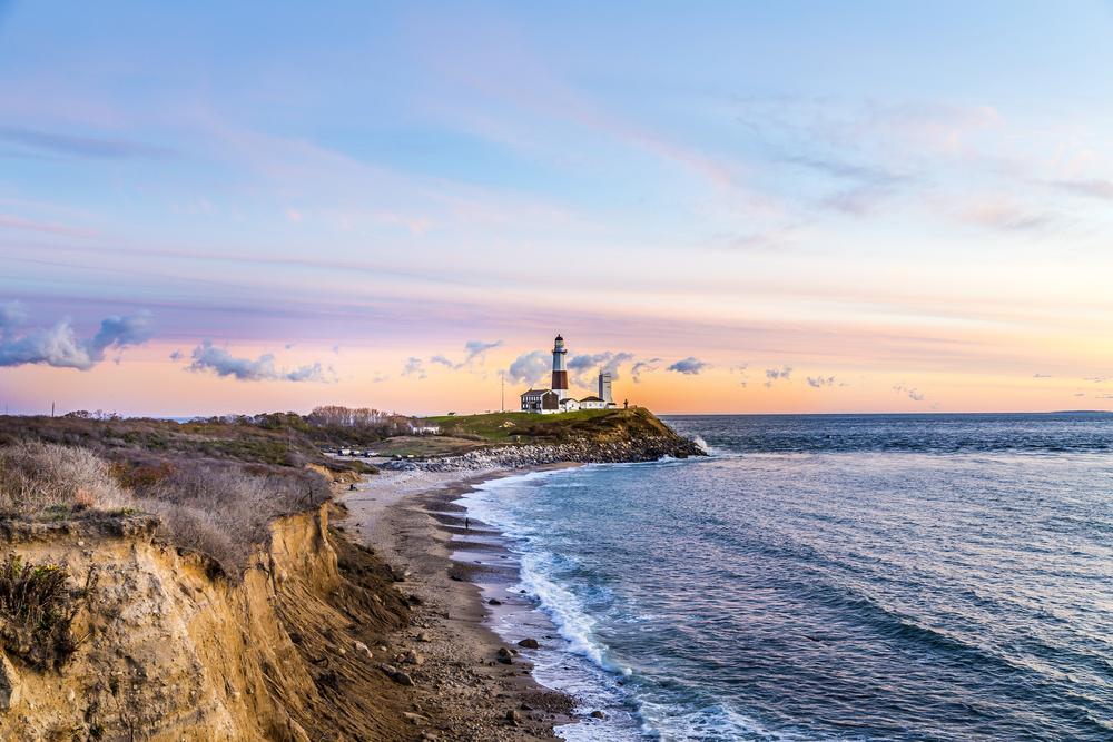 Montauk Point Lighthouse, at the far eastern end of Long Island, N.Y. (Travelview/Shutterstock)
