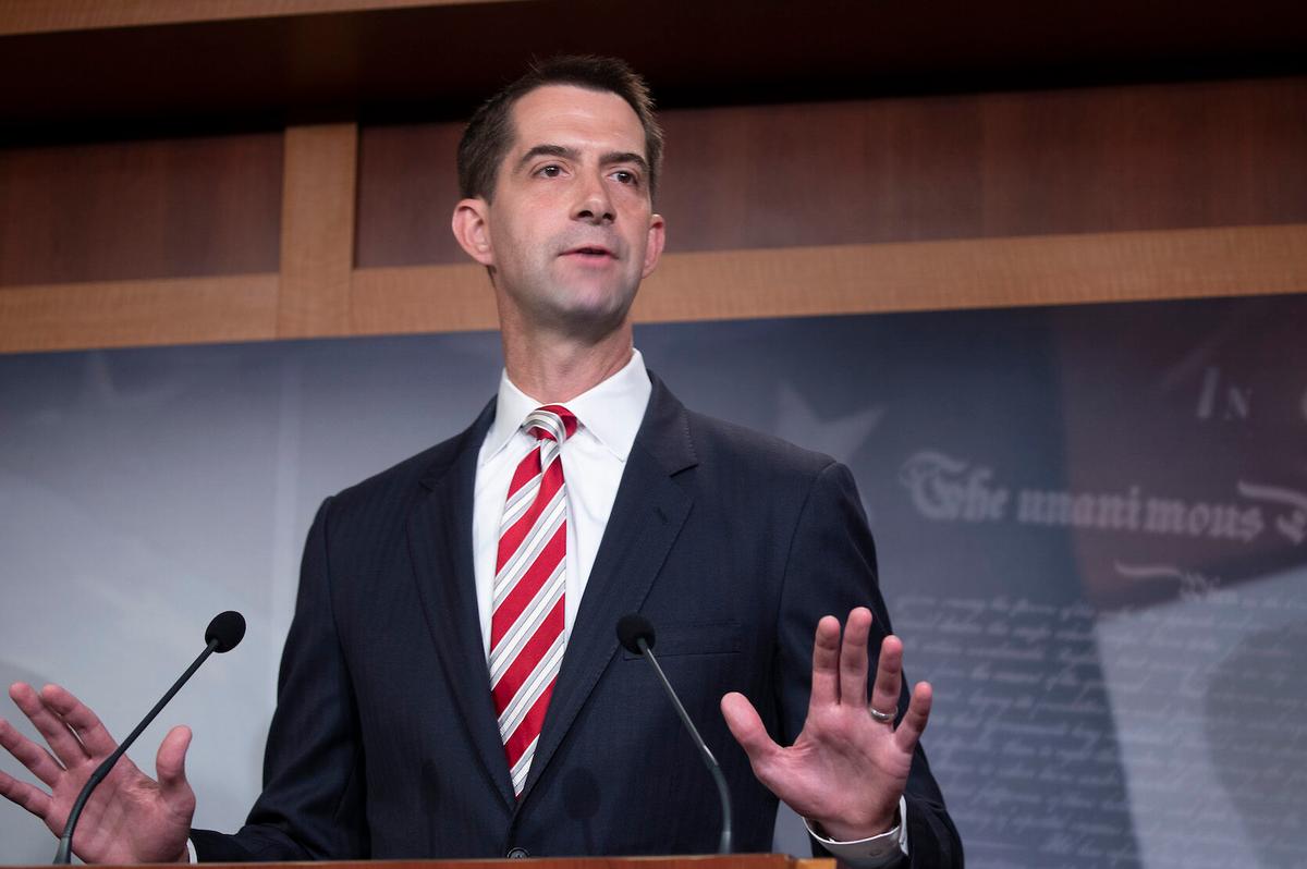 Sen. Cotton Introduces Bill Prohibiting Federal Funds for Schools Using '1619 Project' Curriculum