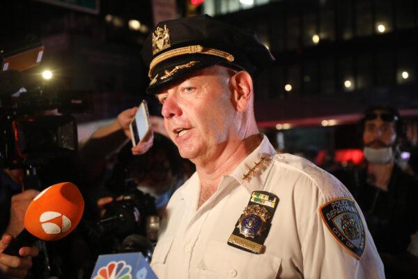 Chief of Department Terence Monahan, the New York Police Department’s highest-ranking uniformed officer, in New York City on June 3, 2020. (Spencer Platt/Getty Images)