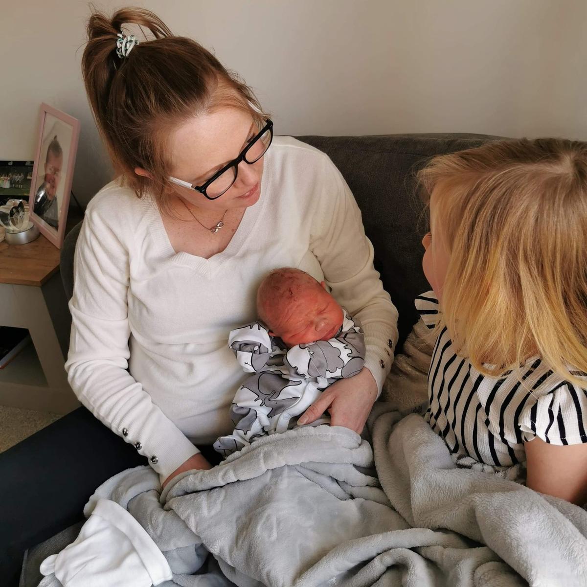 “At first we didn’t think anything of it but then his feeding started to drop and it got to the point where he was taking less than one ounce of milk," Laura said. (Caters News)