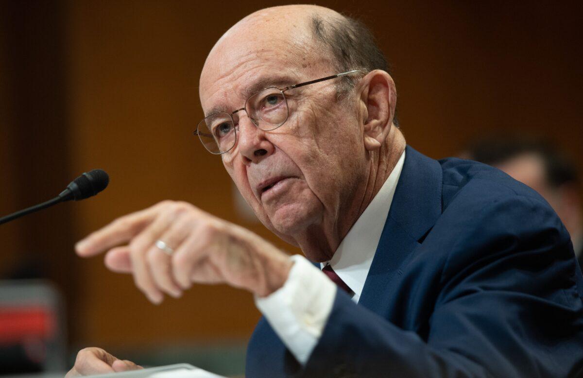  Secretary of Commerce Wilbur Ross on Capitol Hill in Washington on March 5, 2020. (Saul Loeb/AFP via Getty Images)