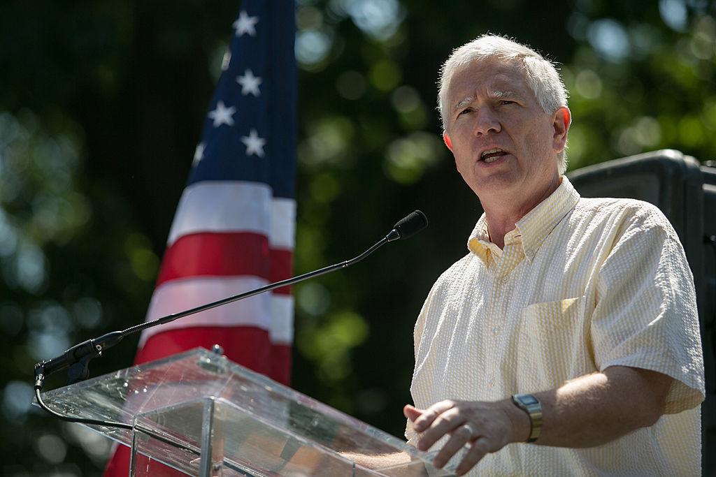 Rep. Mo Brooks (R-Ala.) speaks during the District of Columbia March for Jobs in Upper Senate Park near Capitol Hill in Washington, on July 15, 2013. (Drew Angerer/Getty Images)