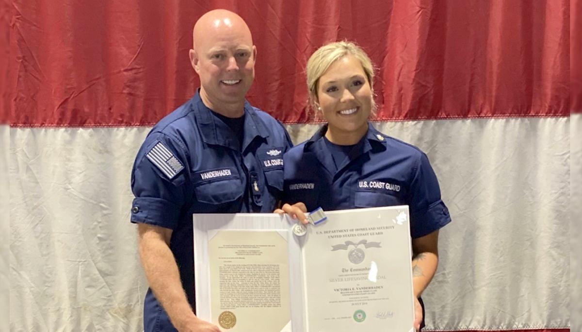Female Coast Guard Receives Silver Lifesaving Medal for Saving 2 Drowning Men Off Long Island Coast