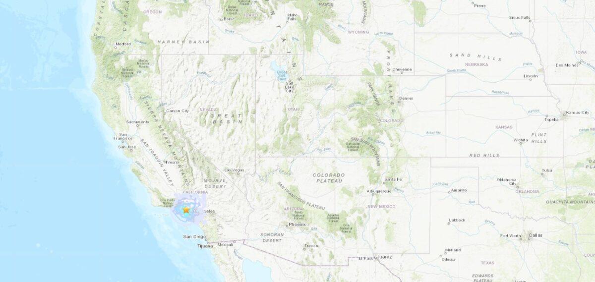 A 4.2 magnitude earthquake shook Southern California early on Thursday morning, according to the U.S. Geological Survey (USGS), with numerous people reporting that they could feel the tremor. (USGS)