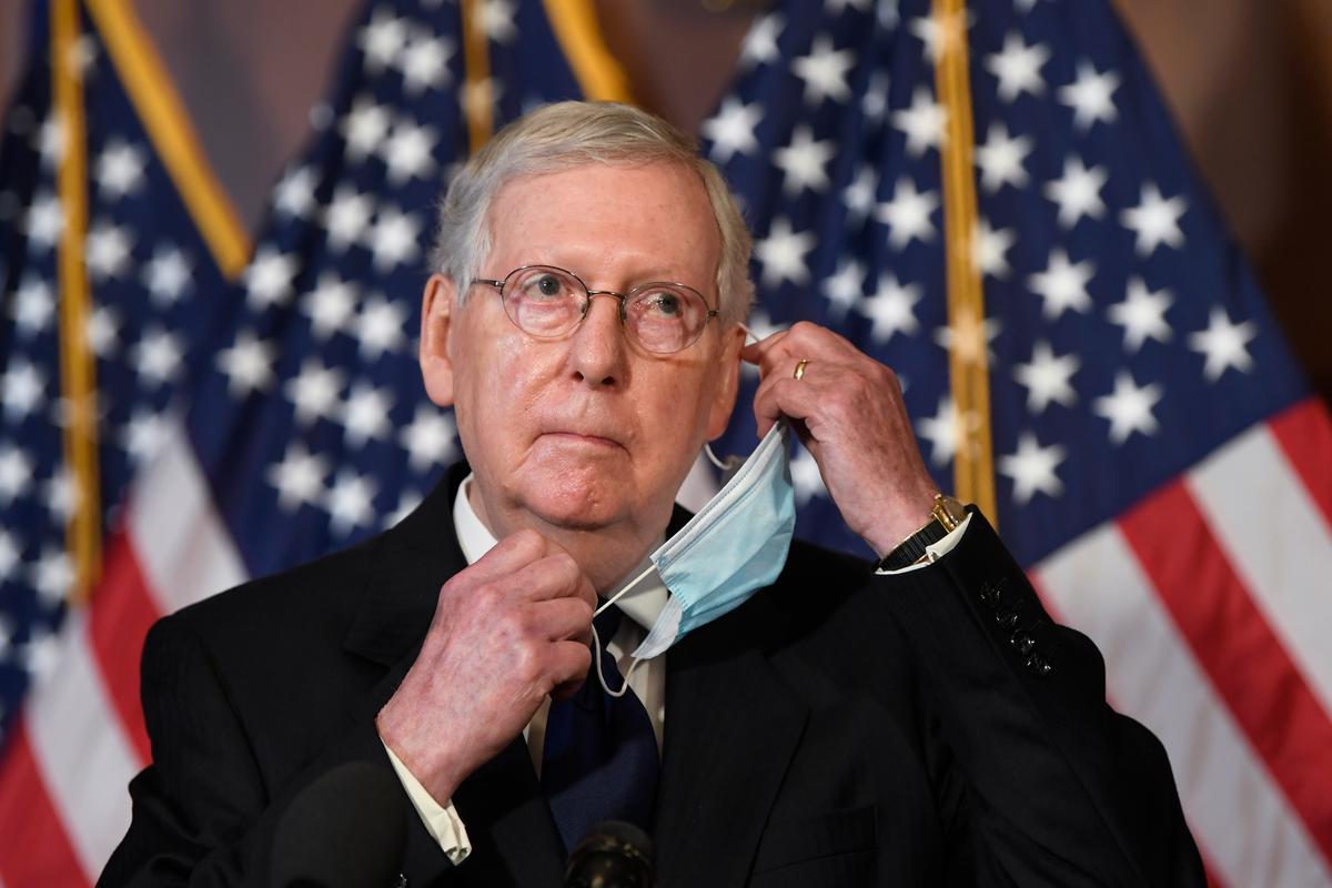 McConnell Plans October Revote on Republican Stimulus Package