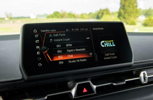 The main infotainment system touchscreen. (Courtesy of Toyota)