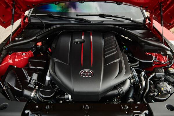 Under the hood. (Courtesy of Toyota)