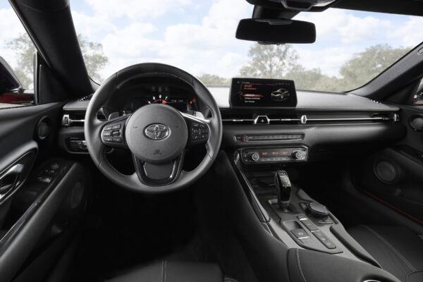 A black interior. (Courtesy of Toyota)