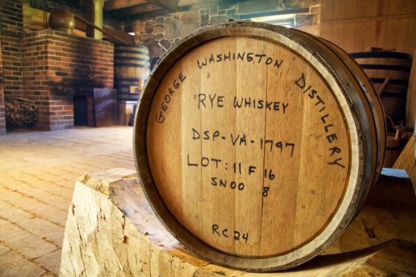  Barrel of whiskey from the distillery. (Rob Shenk/(Courtesy of George Washington’s Mount Vernon))