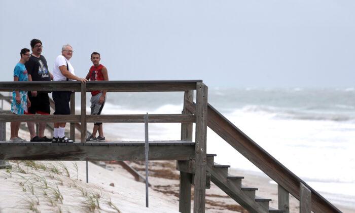 Isaias Strengthens Slightly As It Crawls Up Florida Coast