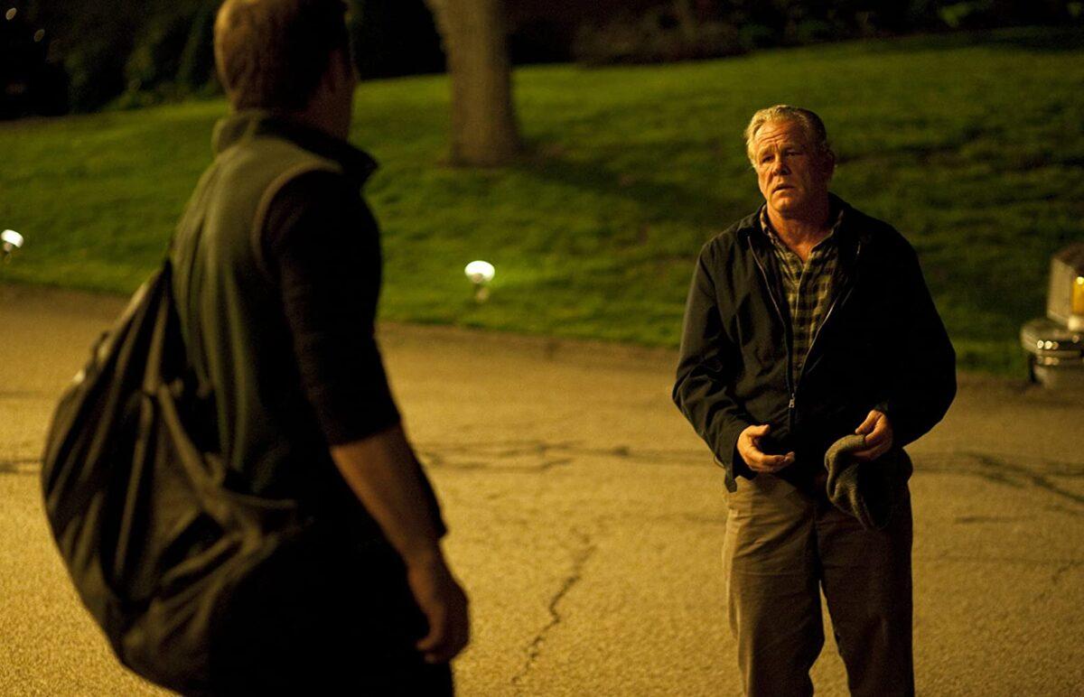Brendan Conlon (Joel Edgerton, L) and Paddy Conlon (Nick Nolte) in "Warrior." (Chuck Zlotnick/Lionsgate)