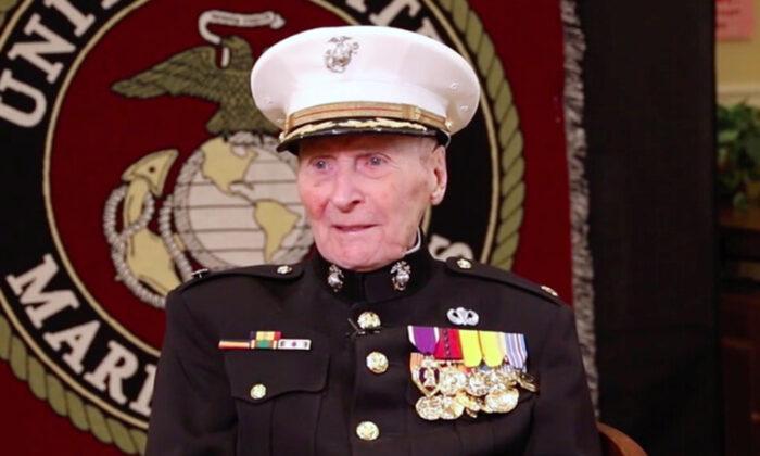 Oldest Living Marine Corps Veteran Rings in 105th Birthday With Drive-By Salute