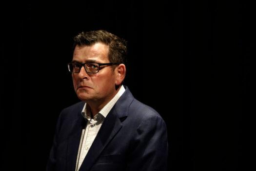 Victoria Premier Daniel Andrews looks on during the media at the daily briefing on August 03, 2020 in Melbourne, Australia. Melbourne is under stage 4 lockdown. (Darrian Traynor/Getty Images)