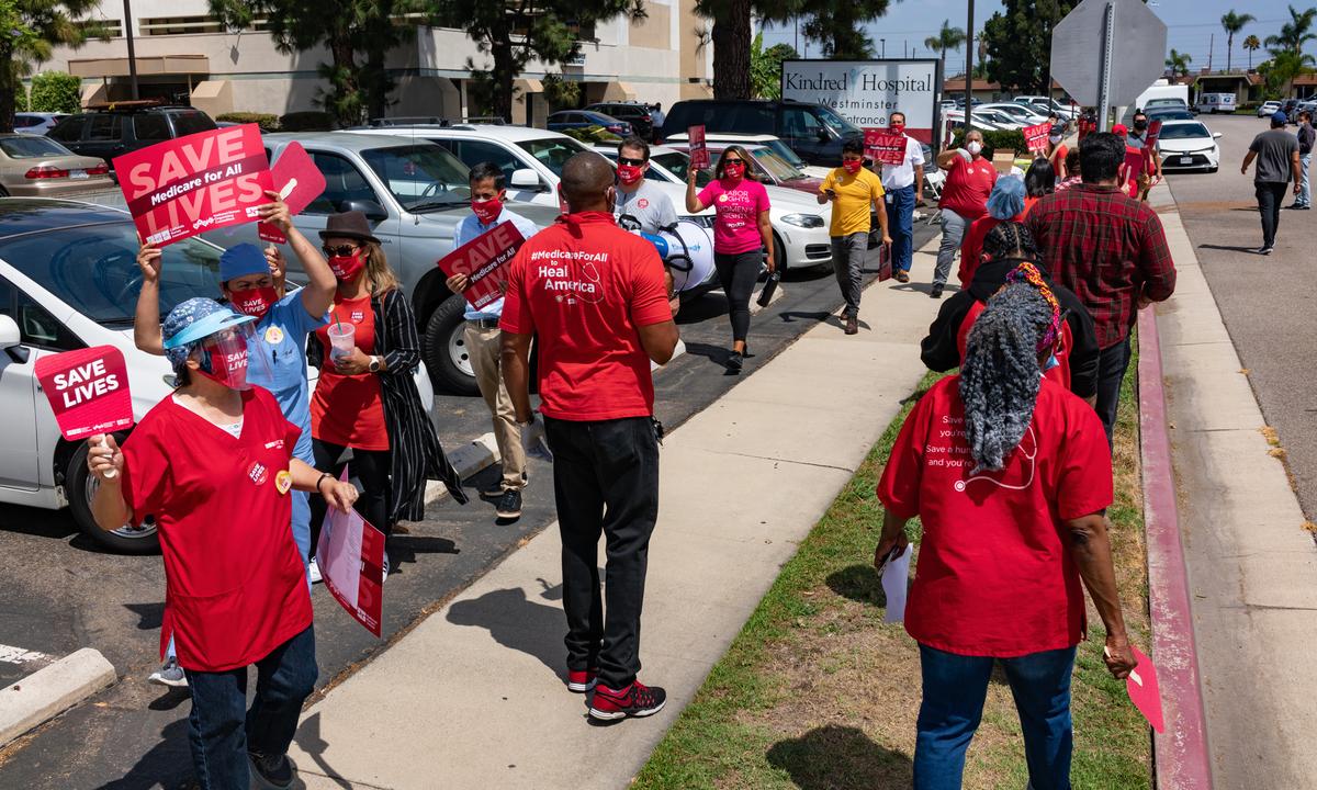 OC Nurses Join Nationwide Protest Demanding Better COVID-19 Protection