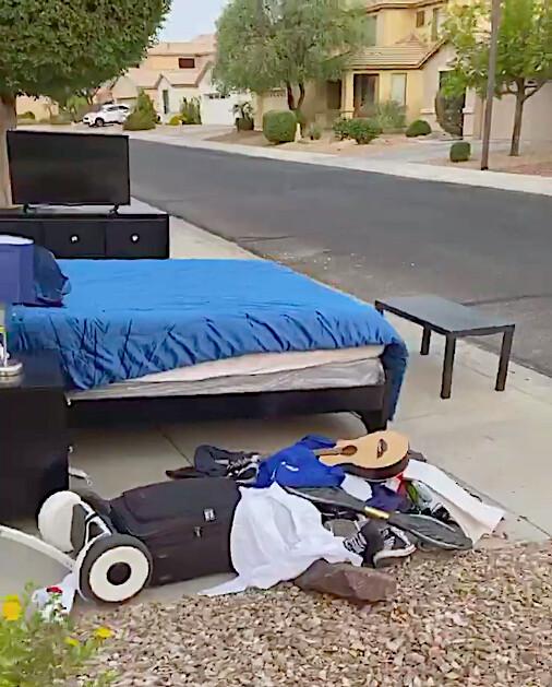 Angel's worldly belongings. (Courtesy of <a href="https://www.facebook.com/ramoncitorams1">Ramon Martinez</a>)