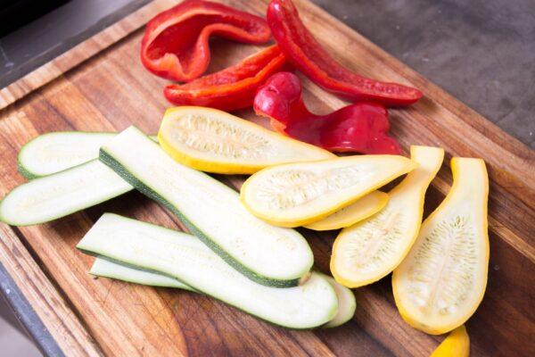 Slice your summer vegetables into grill-ready planks. (Photo by Caroline Chambers)