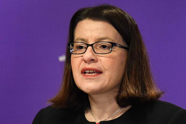 Victorian Health Minister Jenny Mikakos in Melbourne, Australia on Aug. 10, 2020. (Quinn Rooney/Getty Images)