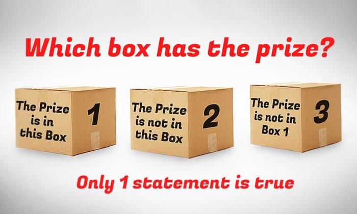 Can You Figure Out Which Box Holds the Prize If Only One of the Statements Is True?