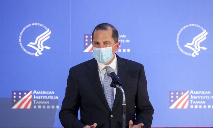 Health Secretary Azar Criticizes Beijing Over Mishandling of Pandemic During Taiwan Speech