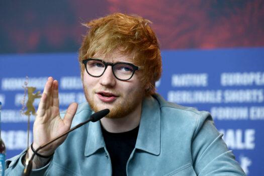 Ed Sheeran is seen at the 'Songwriter' press conference during the 68th Berlinale International Film Festival Berlin at Grand Hyatt Hotel in Germany on Feb. 23, 2018. (Thomas Niedermueller/Getty Images)