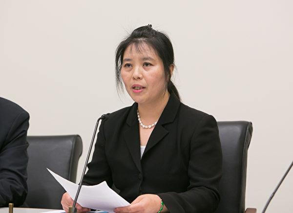 Ma Chunmei testifies on Capitol Hill on May 26, 2016.. (Epoch Times)