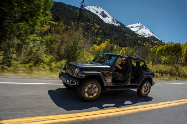 With the doors removed. (Courtesy of Jeep)
