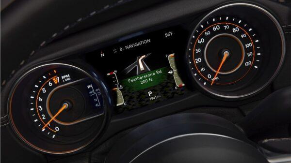 The instrument gauge cluster. (Courtesy of Jeep)