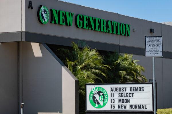 New Generation cannabis shop in Santa Ana, Calif., on Aug. 14, 2020. (John Fredricks/The Epoch Times)